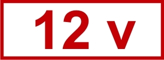 Знак «12 v»